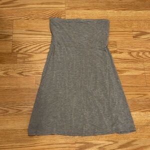 Forever 21 grey strapless dress small